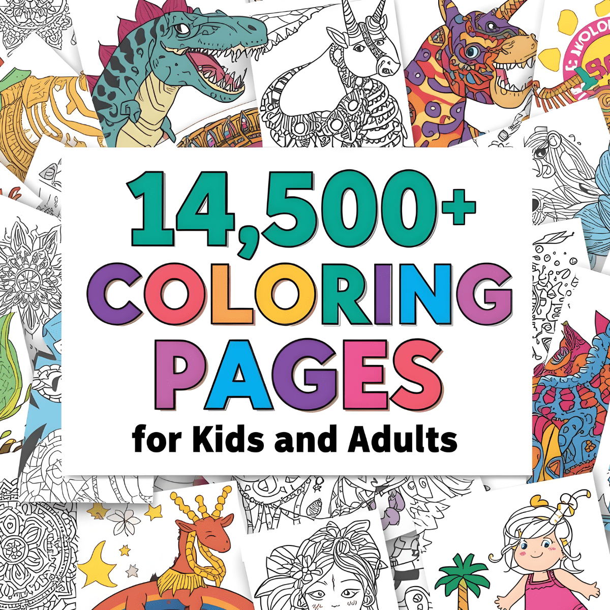 14,500+ Fun & Creative Coloring Pages for All Ages! - Velocoxstore