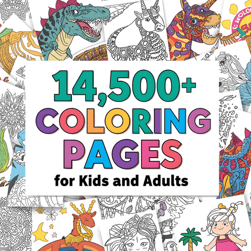 14,500+ Fun & Creative Coloring Pages for All Ages! - Velocoxstore